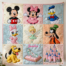 Load image into Gallery viewer, Personalized Disney-Inspired Blanket Custom Name Gift for Daughter