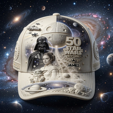 Load image into Gallery viewer, Personalized Star Wars 50th Anniversary Classic Cap Gift for Movie Fans