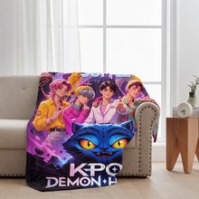 Load image into Gallery viewer, Personalized KPOP Demon Hunter Blanket Custom Name Gift for Daughter