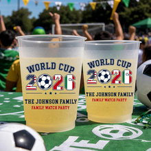 Load image into Gallery viewer, Personalized Frosted Cup for World Cup 2026 Family Watch Party