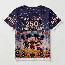 Load image into Gallery viewer, Personalized All Over Print Shirt 250th America Anniversary Gift for Fans