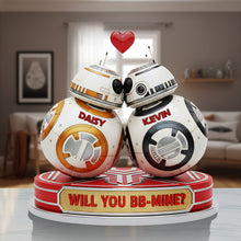 Load image into Gallery viewer, Personalized Acrylic Plaque 'Will You BB-Mine?' Unique Gift for Couples