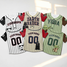 Load image into Gallery viewer, Personalized Baseball Jersey Family Matching Darth Vader Gift for Kids and Adults