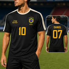 Load image into Gallery viewer, Personalized Brazil Soccer Jersey Custom Name Gift for Fans