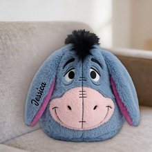 Load image into Gallery viewer, Personalized Honey Bear Shaped Pillow Custom Name Gift for Movie Fans