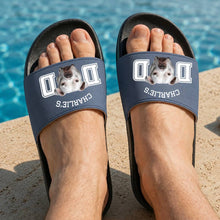 Load image into Gallery viewer, Personalized Photo Dog Cat Slide Sandals Custom Gift for Pet Lovers