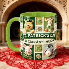 Load image into Gallery viewer, Personalized St. Patrick's Day Accent Mug Gift for Movie Fans