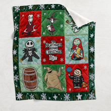 Load image into Gallery viewer, Personalized Spooky Blanket Nightmare Before Christmas Gifts for Family