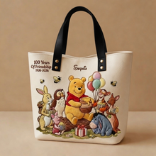 Load image into Gallery viewer, Personalized Honey Bear Tote Bag 100th Anniversary Gift for Fans