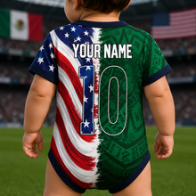 Load image into Gallery viewer, Personalized Baby Jersey Bodysuit Soccer Lover Gift for New Parents