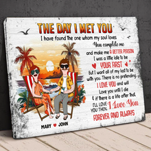 Load image into Gallery viewer, Personalized Burger Couple Canvas Art for Couples Gift