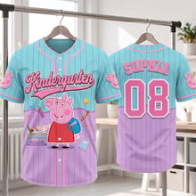 Load image into Gallery viewer, Personalized Kids Baseball Jersey with Pig Design for Back to School Gift