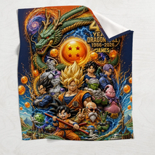 Load image into Gallery viewer, Personalized 40 Years Dragon Ball Blanket Custom Gift for Fans