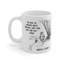 Load image into Gallery viewer, Personalized White Mug Gift for Friends Forever Quote