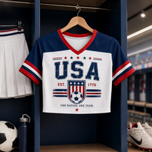 Load image into Gallery viewer, Personalized USA 2026 Soccer Crop Jersey for Football Fans