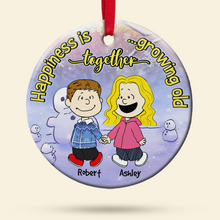 Load image into Gallery viewer, Personalized Ceramic Ornament Gift for Couples Christmas
