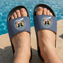 Load image into Gallery viewer, Personalized Custom Slide Sandals with Pet Photo Gift for Dog Lovers