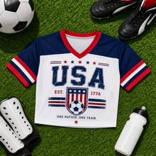 Load image into Gallery viewer, Personalized USA 2026 Soccer Crop Jersey for Football Fans