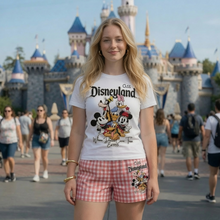 Load image into Gallery viewer, Personalized Embroidered Gingham Shorts for Summer Gift Her
