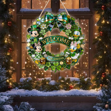 Load image into Gallery viewer, Personalized Family Welcome Sign Wood Decor For St. Patrick's Day Gift