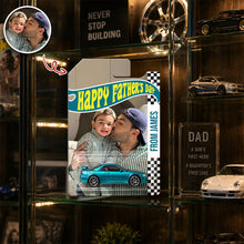 Load image into Gallery viewer, Personalized Hot Wheels Packaging Photo Keepsake Gift for Dad