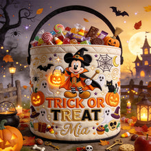 Load image into Gallery viewer, Personalized Halloween Basket Trick or Treat Gift for Kids