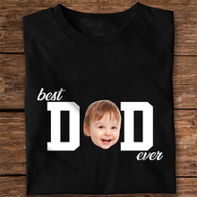 Load image into Gallery viewer, Personalized Dark Shirt Custom Photo Best Dad or Mom Gift