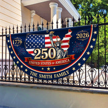Load image into Gallery viewer, Personalized Family Name Flag Custom 4th of July Gift