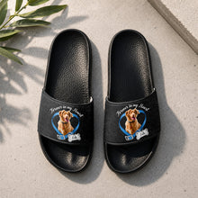 Load image into Gallery viewer, Personalized Dog Photo Memorial Slide Sandals Gift for Dog Dad