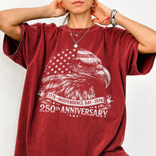 Load image into Gallery viewer, Personalized Vintage Bald Eagle Independence Day Comfort Shirt for Dad