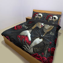 Load image into Gallery viewer, Personalized Nightmare Bedding Set Custom Name Romantic Gift for Couples
