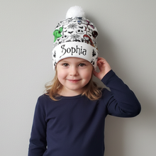 Load image into Gallery viewer, Personalized Nightmare Beanie Hat for Kids & Adults – Custom Name Gift for Christmas