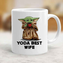 Load image into Gallery viewer, Personalized Yoda Best Wife Mug 11oz Gift for Her
