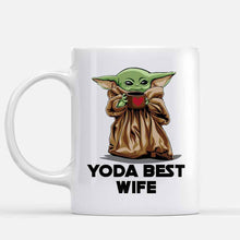 Load image into Gallery viewer, Personalized Yoda Best Wife Mug 11oz Gift for Her
