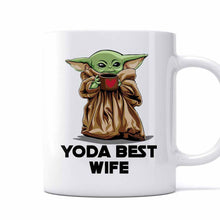 Load image into Gallery viewer, Personalized Yoda Best Wife Mug 11oz Gift for Her
