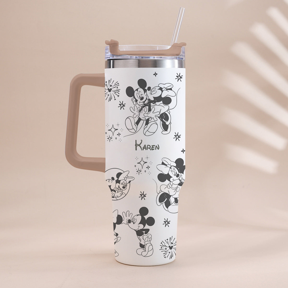 Personalized Mouse Tumbler with Handle Custom Name Gift for Kids