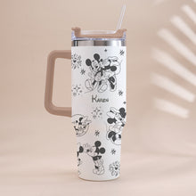 Load image into Gallery viewer, Personalized Mouse Tumbler with Handle Custom Name Gift for Kids
