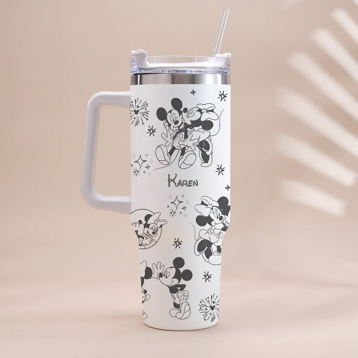Personalized Mouse Tumbler with Handle Custom Name Gift for Kids
