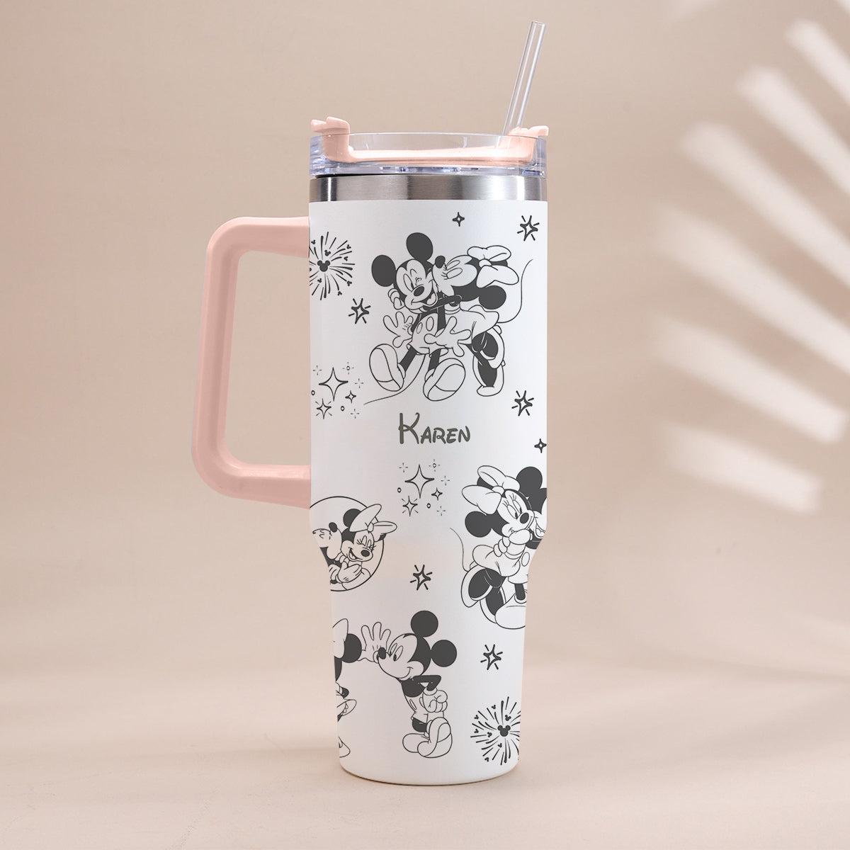 Personalized Mouse Tumbler with Handle Custom Name Gift for Kids