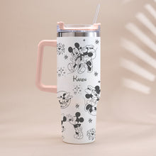 Load image into Gallery viewer, Personalized Mouse Tumbler with Handle Custom Name Gift for Kids
