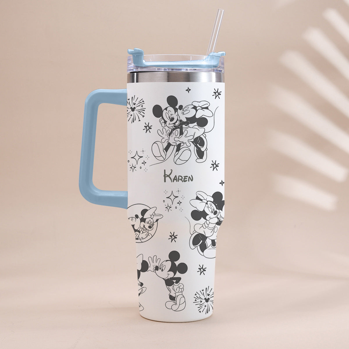 Personalized Mouse Tumbler with Handle Custom Name Gift for Kids