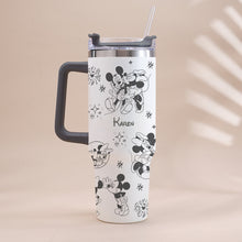 Load image into Gallery viewer, Personalized Mouse Tumbler with Handle Custom Name Gift for Kids
