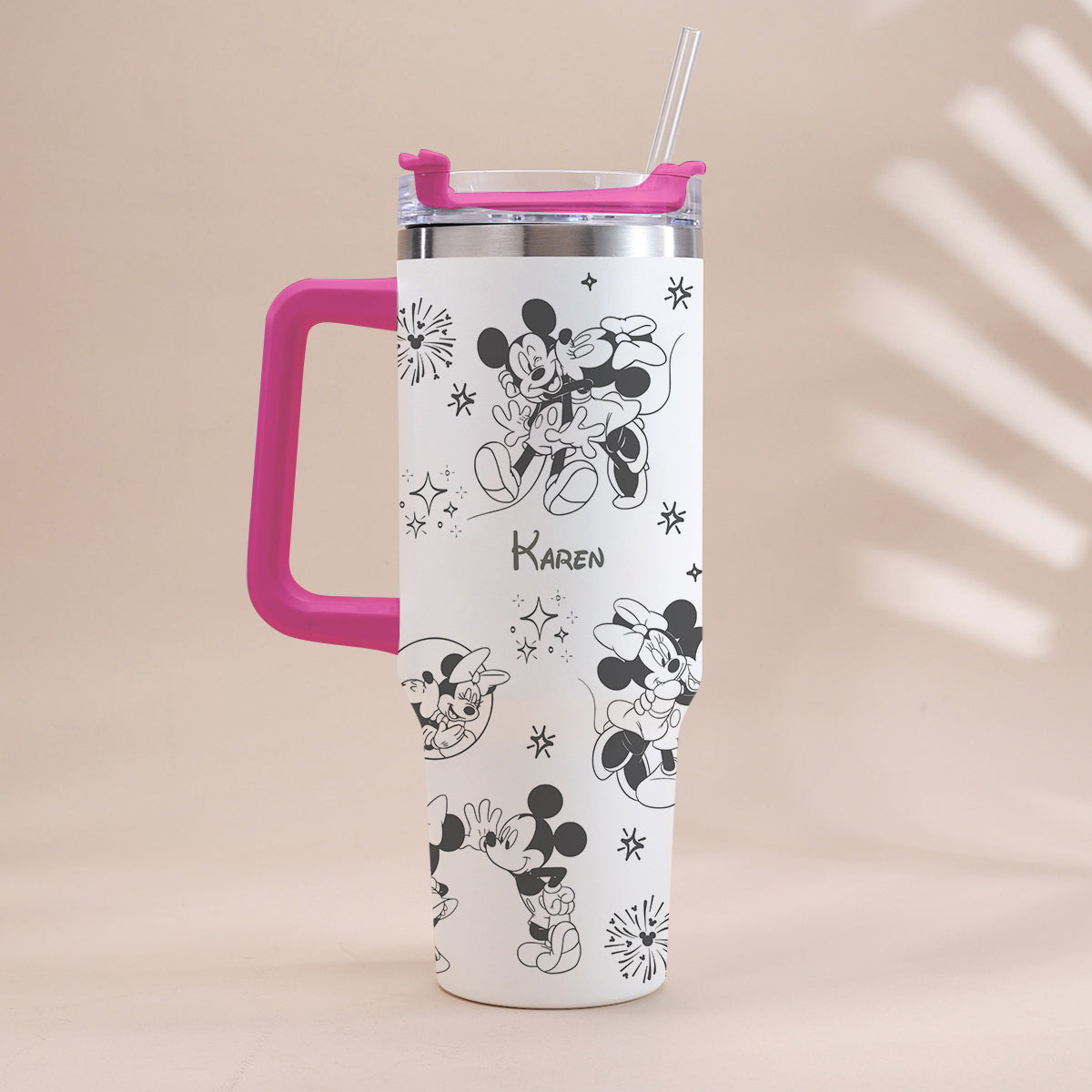 Personalized Mouse Tumbler with Handle Custom Name Gift for Kids