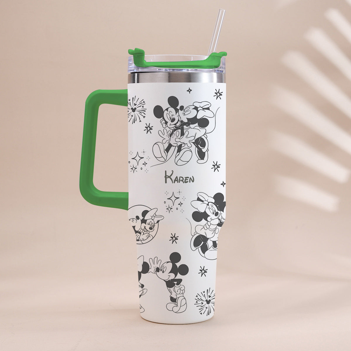 Personalized Mouse Tumbler with Handle Custom Name Gift for Kids