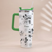 Load image into Gallery viewer, Personalized Mouse Tumbler with Handle Custom Name Gift for Kids
