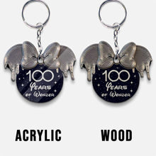 Load image into Gallery viewer, Personalized 100 Years of Wonder Wood Keychain Custom Gift

