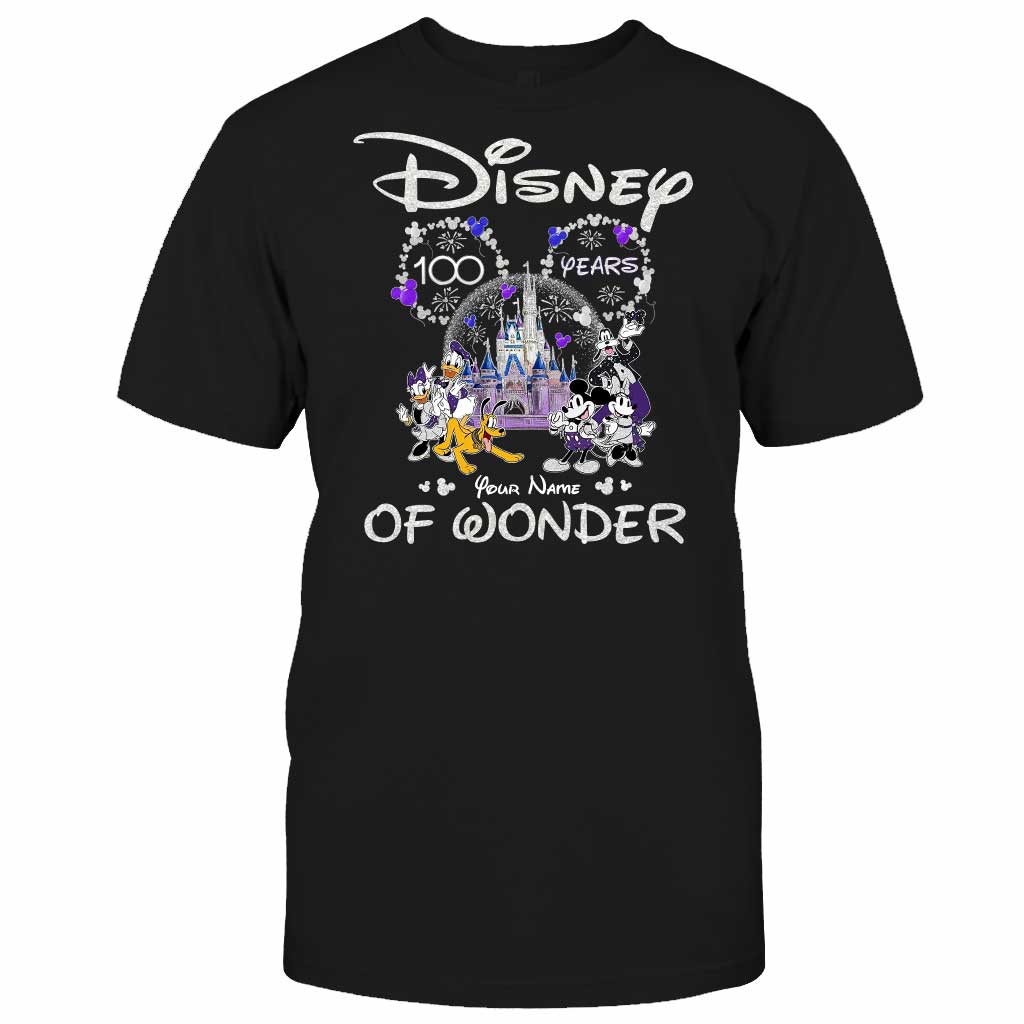 Personalized Disney 100 Years T-shirt & Hoodie Gift for Kids