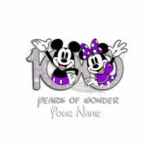 Load image into Gallery viewer, Personalized 100 Years of Wonder Mouse Decal for Cars &amp; More
