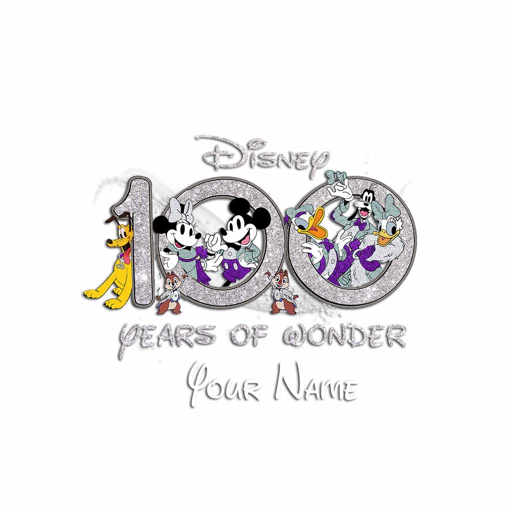 Personalized Disney 100 Years of Wonder Decal for Car or Wall