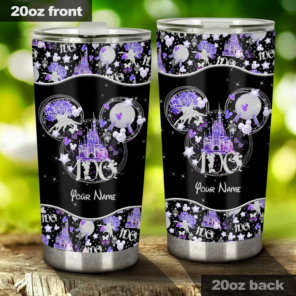 Personalized 100 Years of Wonder Tumbler with Custom Name for Birthdays & Graduations